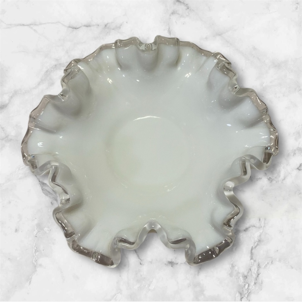 Fenton Silvercrest vintage bonbon dish